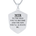 Blessed Son Personalized Shield Pendant 1208 0065 c back