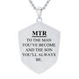 Blessed Son Personalized Shield Pendant, Blessed Son Personalized Shield Pendant 1208 0065 c back