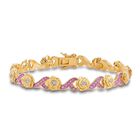 A Dozen Roses Birthstone  Diamond Bracelet 6684 001 8 5