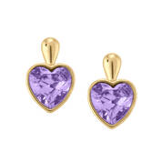 The Essential Birthstone Heart Earrings 11034 0031 b february