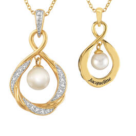 Personalized Pearl Birthstone Pendant 6901 0023 d april
