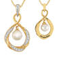 The Pearl & Birthstone Pendant, Personalized Pearl Birthstone Pendant 6901 0023 d april