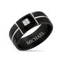 Personalized Black Ice Band Ring 11960 0013 a main