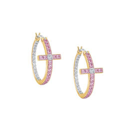 The Birthstone Diamond Cross Hoops 11446 0017 j october