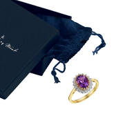 Crowning Jewel Amethyst Ring 11314 0016 g gift pouch