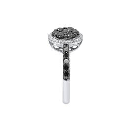1CT Black and White Diamond Ring 11142 0881 c side