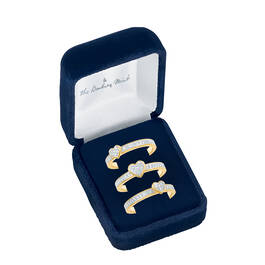 Love Everlasting Personalized Diamond Ring Set 10073 0019 g gift box