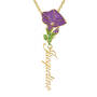 Personalized Birth Month Flower Pendant 11904 0012 i september