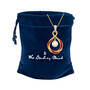 The Pearl & Birthstone Pendant, Personalized Pearl Birthstone Pendant 6901 0023 p gift pouch