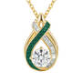 Birthstone Swirl Pendant with Free Matching Earrings 12210 0027 e may