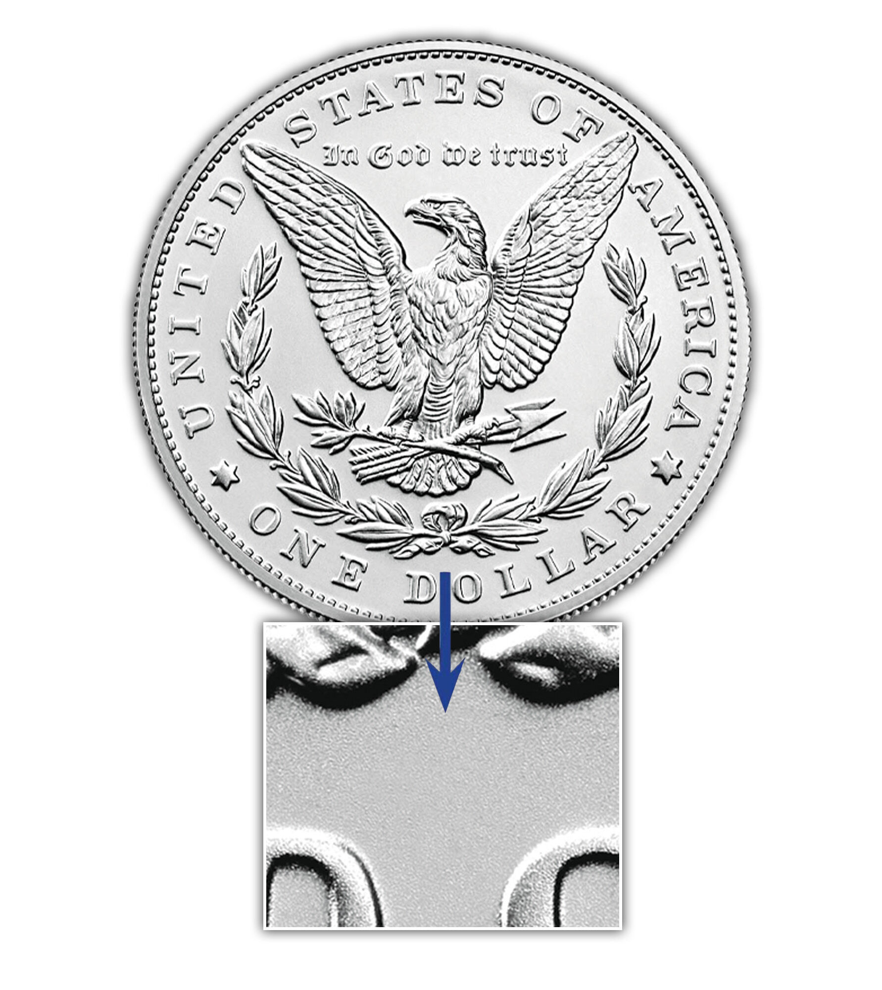 philadelphia mint morgan silver dollar anniversary C4M c Mark
