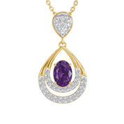 Birthstone Drop Pendant 6930 0044 b february