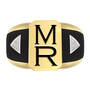 Gold Label Men's Diamond Ring, Gold Label Mens Diamond Ring 10237 0012 b front