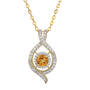 Sparkling Embrace Genuine Birthstone Pendant, Sparkling Embrace Genuine White Topaz Pendant 12302 0018 k november