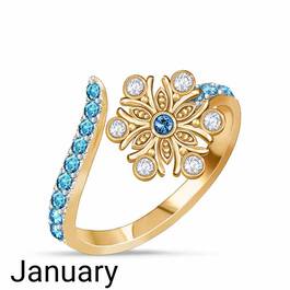 A Colorful Year Crystal Rings   Sizes 5 8 6115 003 3 1
