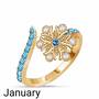 A Colorful Year Crystal Rings   Sizes 5 8 6115 003 3 1