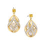 Birthstone & Diamond Caged Pearl Earrings, Birthstone Diamond Caged Pearl Earrings 11899 0019 k november