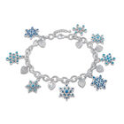 Snowflakes Hearts Charm Bracelet 10394 0011 a main