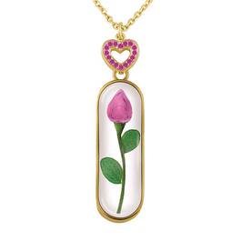 Birthstone Rosebud Pendant 1714 001 3 5
