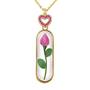 Birthstone Rosebud Pendant 1714 001 3 5