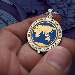 Son Enjoy Lifes Adventures Globe Spinner Pendant 6462 001 6 5