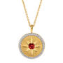 Genuine Birthstone & Diamond Star Pendant, Birthstone & Diamond Star Pendant 12370 0015 a main