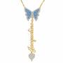 Personalized Birthstone Butterfly Necklace 6727 001 7 12