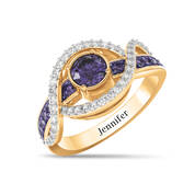 Birthstone Wave Ring 11175 0014 b february