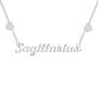 Sterling Silver Zodiac Necklace, Celestial Signs Zodiac Necklace 6807 0010 j sagittarius