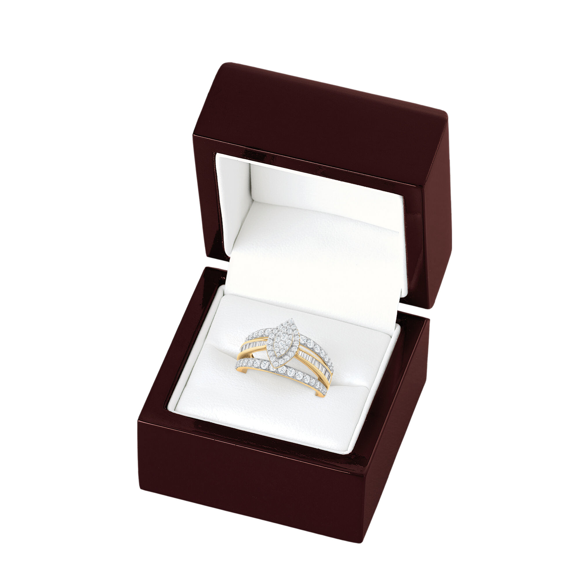 The One Hundred Diamond Ring 10924 0010 g gift box
