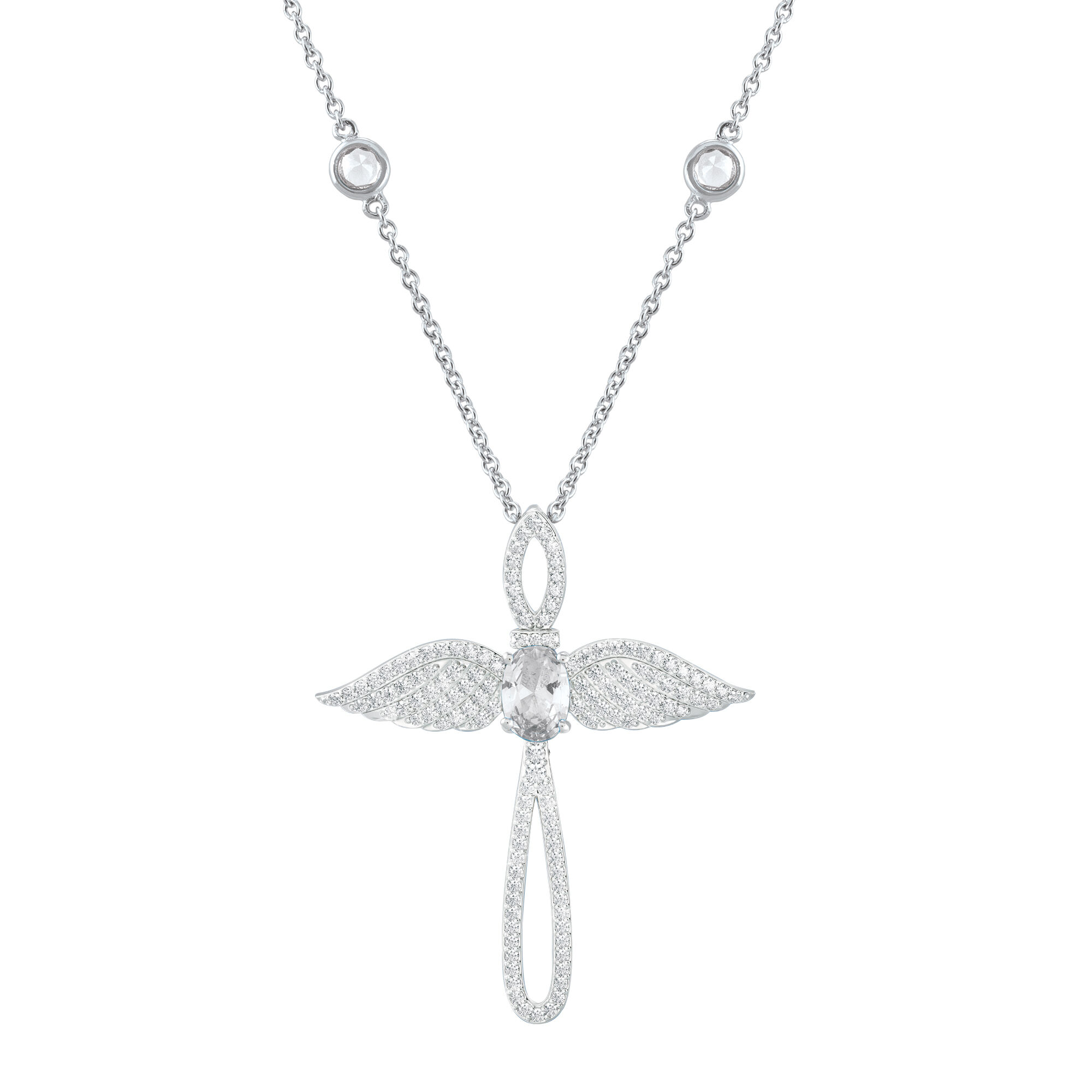 Touched by an Angel Birthstone Necklace 6842 0017 d april
