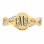 Personalized Diamond Signet Ring 6021 001 0 2