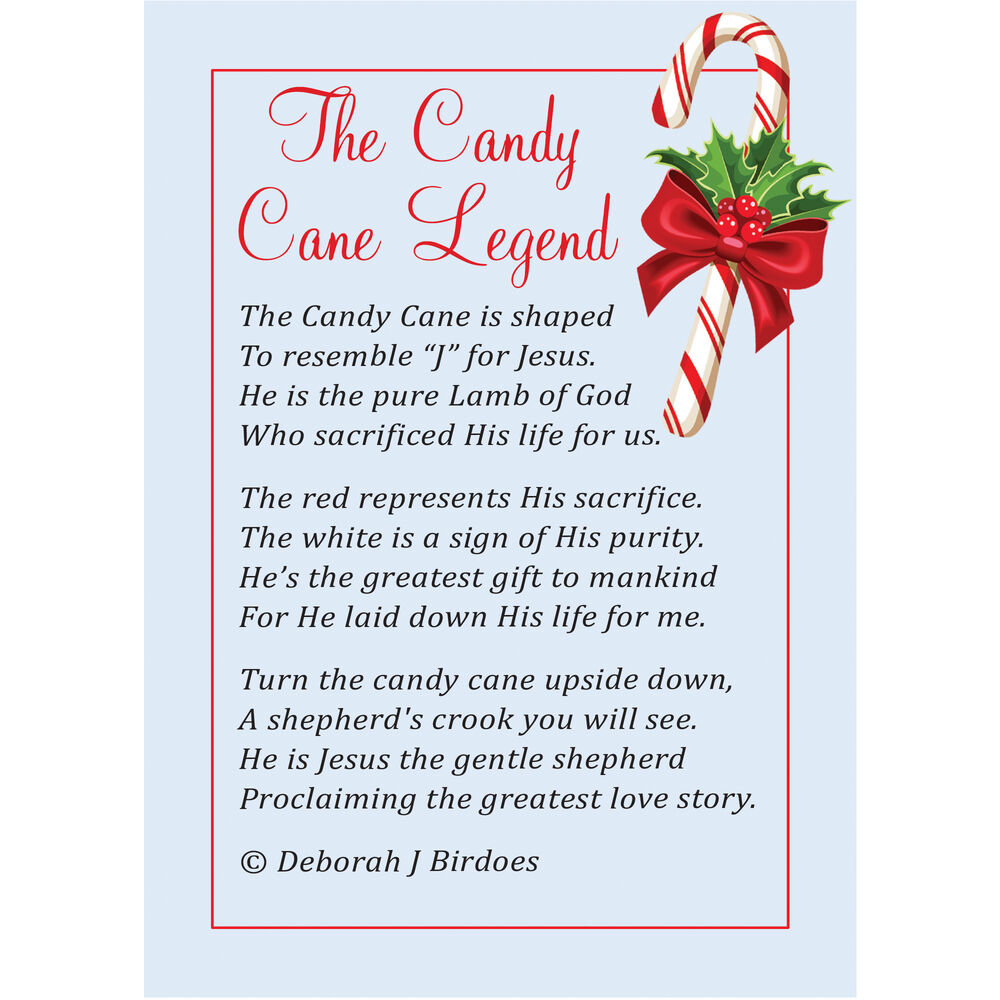 Legend of the Candy Cane Necklace with card
