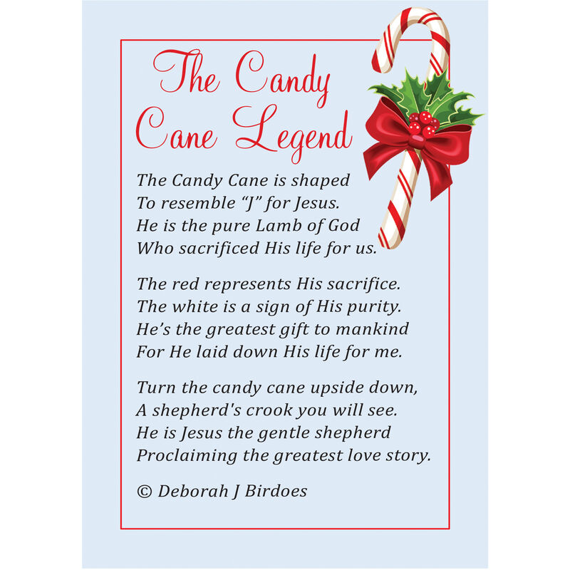 Printable Candy Cane Legend