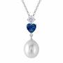 Loves Embrace Pearl and Birthstone Necklace 6588 001 5 4