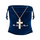 Lords Prayer Diamond Cross Pendant 10351 0012 g gift pouch