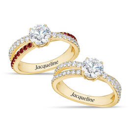 Birthstone Beauty Ring with Free Companion Ring 11318 0046 a main
