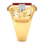 Jerusalem Cross Diamond Intaglio Ring 10411 0010 c side
