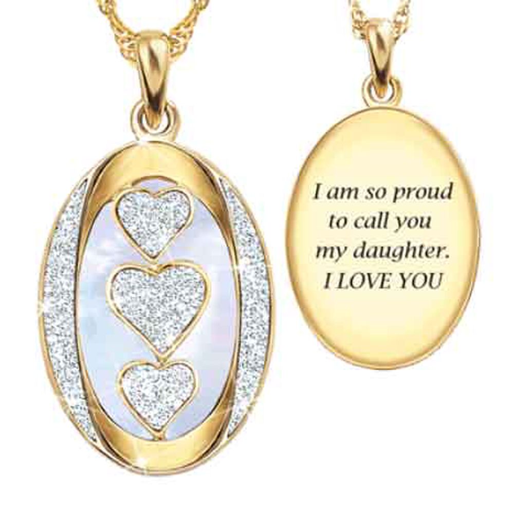 My Daughter I Am So Proud Diamond Pendant