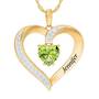 Personalized Birthstone Heart Pendant 5447 001 8 8