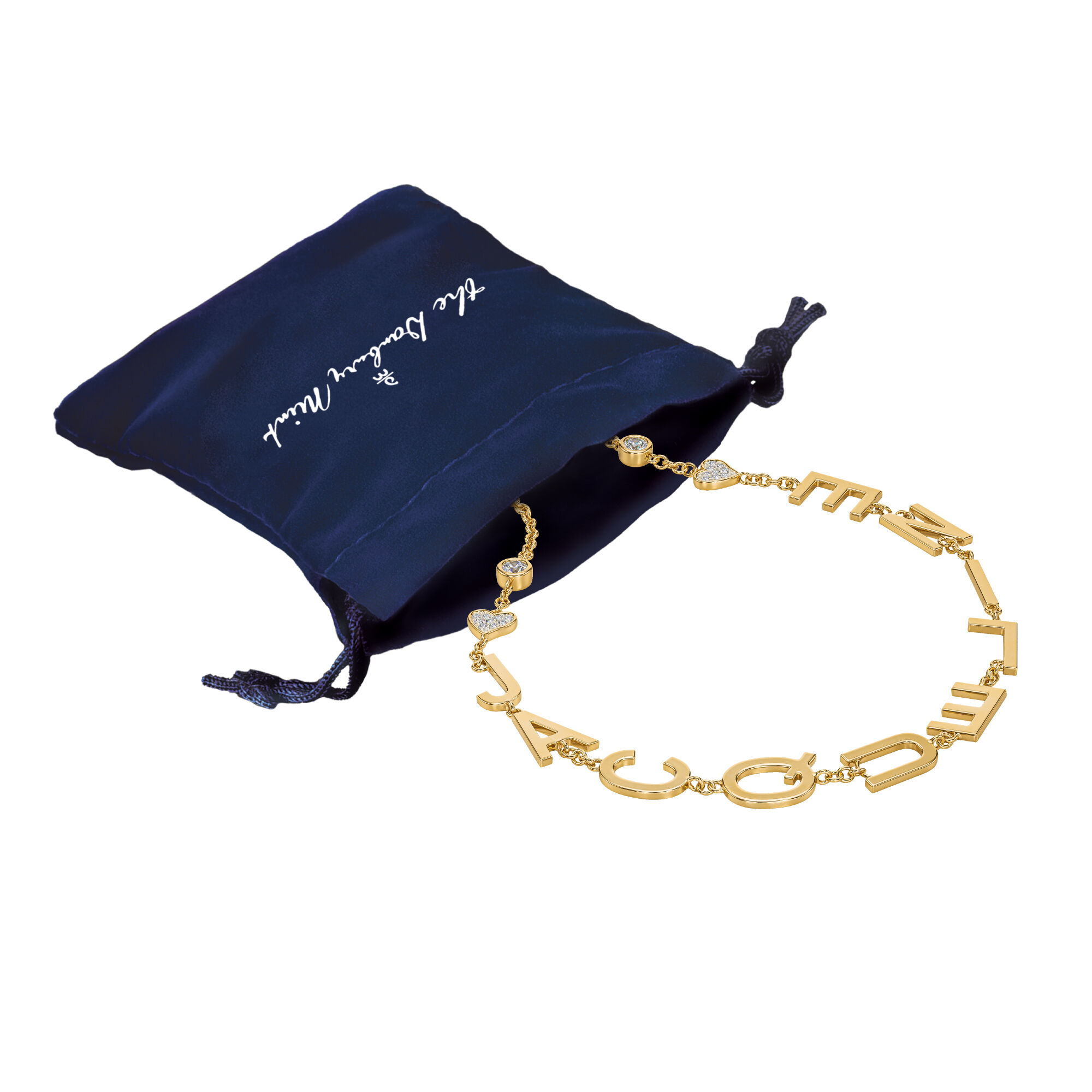 Personalized Diamond Bracelet 10280 0018 g gift pouch