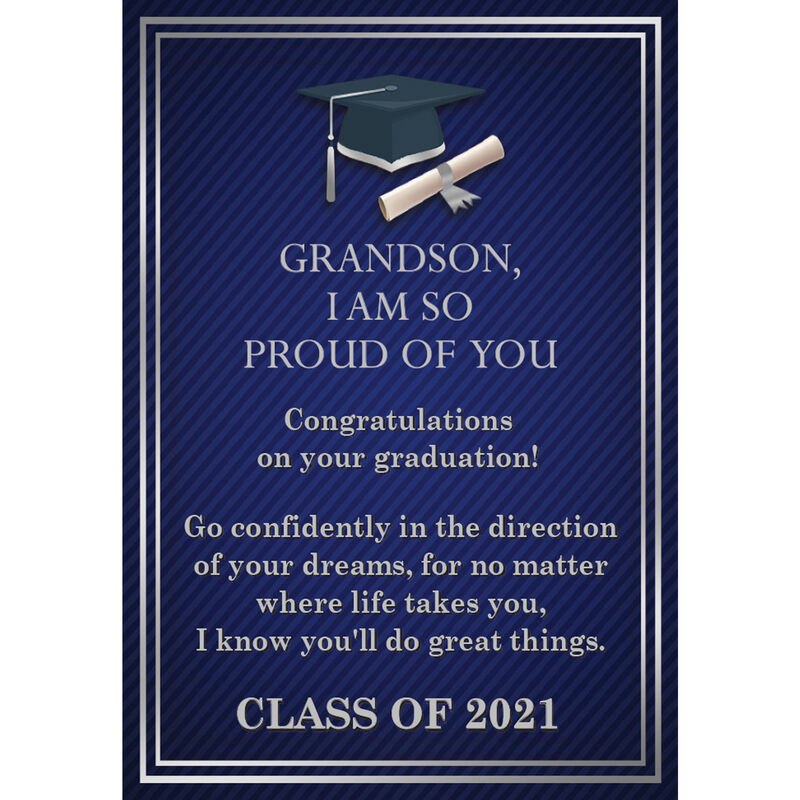For My Grandson Personalized Graduation Bracelet 2981 0140 p poem