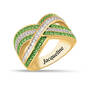 Birthstone Crisscross Ring 11841 0018 h august