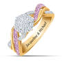 Personalized Birthstone and Diamond Ring 10751 0018 f june
