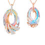 The Shimmering Sea Personalized Crystal Rose Gold Pendant 12527 0017 a main