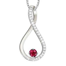 The Birthstone  Diamond Infinity Pendant 5200 001 5 7