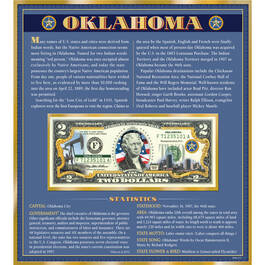 The United States Enhanced Two Dollar Bill Collection 6448 0031 a Oklahoma
