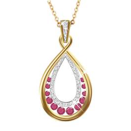 A Dozen Rubies  Diamonds Pendant 1651 001 8 1