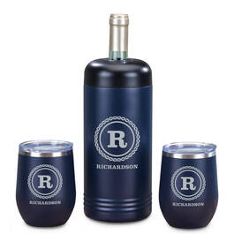 The Personalized Insulated Wine Chiller Set 12319 0019 a main