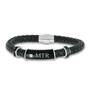 Black Ice Mens Leather Bracelet 1981 001 9 1